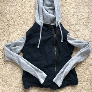 Hollister Grey & Navy Jacket